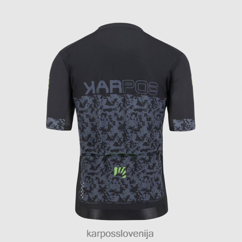 majica| črna/ombre modra/zelena fluo P4ZDFZ308 Karpos skakalni dres moški