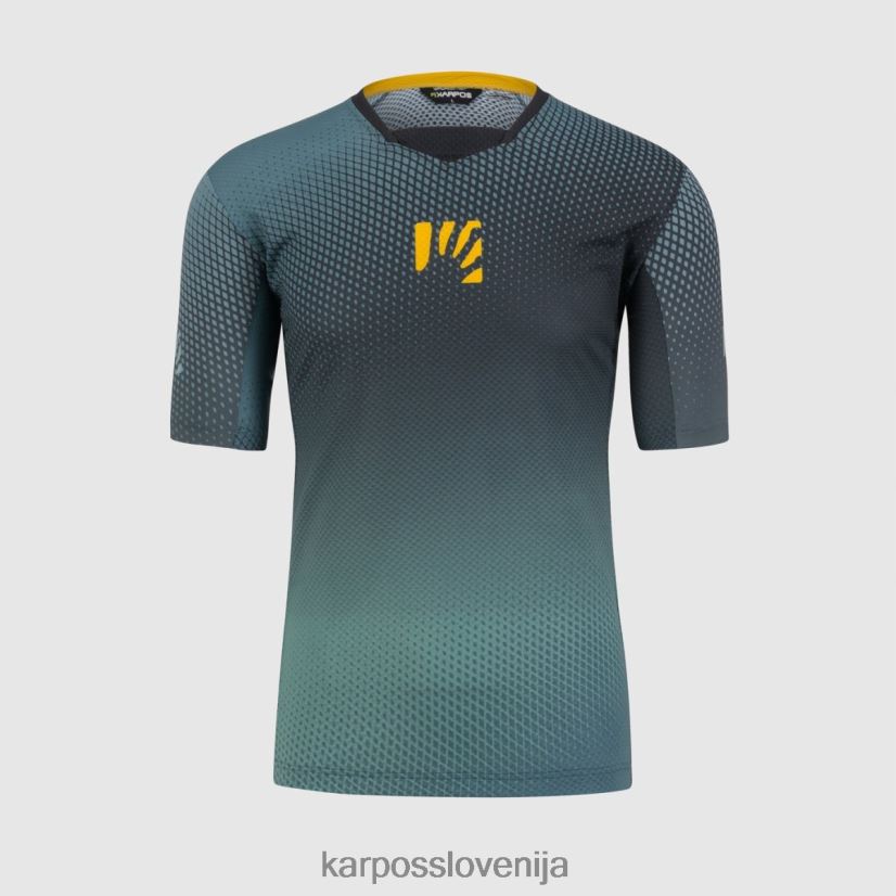 majica| črna/severnoatlantska/limonina cur P4ZDFZ333 Karpos val di dentro tee moški