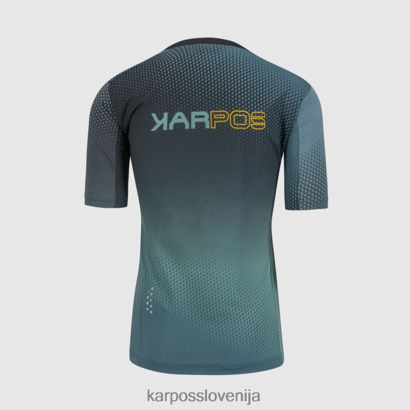 majica| črna/severnoatlantska/limonina cur P4ZDFZ333 Karpos val di dentro tee moški