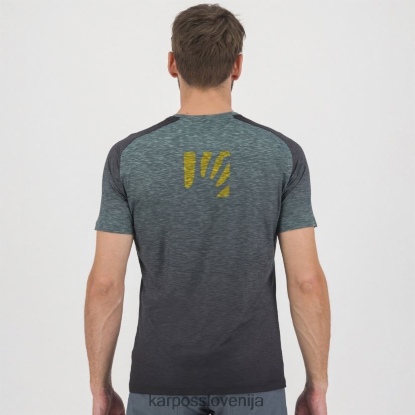 majica| črna/severnoatlantska/limonina cur P4ZDFZ358 Karpos prato piazza dres moški