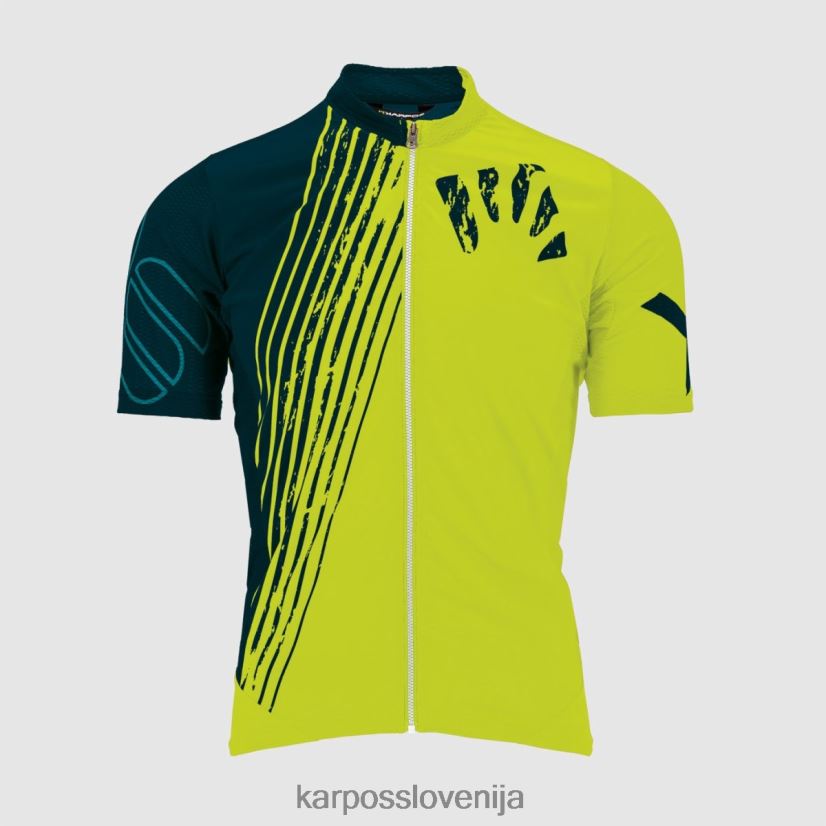 majica| rumena f/refl.ribnik/emajl P4ZDFZ312 Karpos zeleni ognjeni dres moški