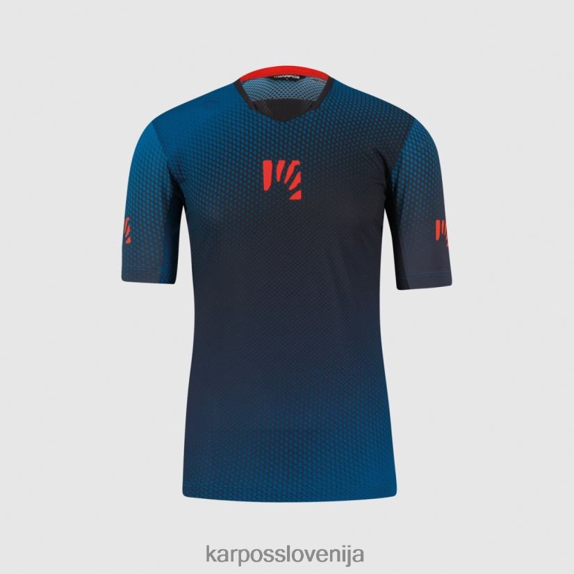 majica| vesolje/črna/mandarina ta P4ZDFZ335 Karpos val di dentro tee moški