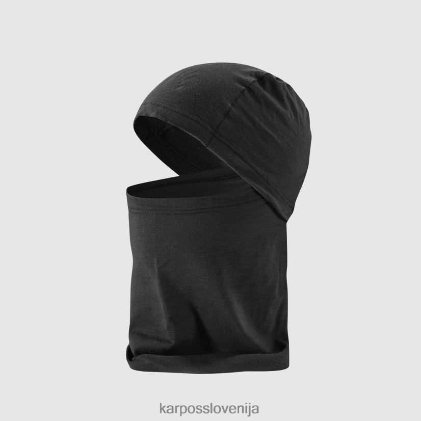 pokrivala| Črna P4ZDFZ696 Karpos balaclava merino moški
