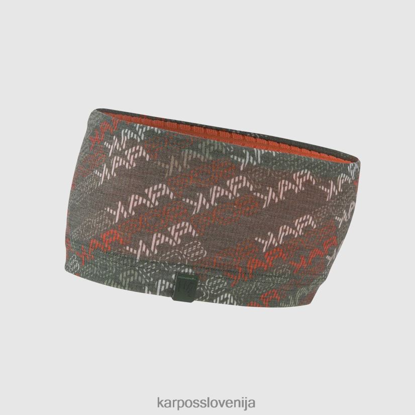 pokrivala| timijan/pikantna pomaranča/bela P4ZDFZ760 Karpos coppolo merino naglavni trak moški