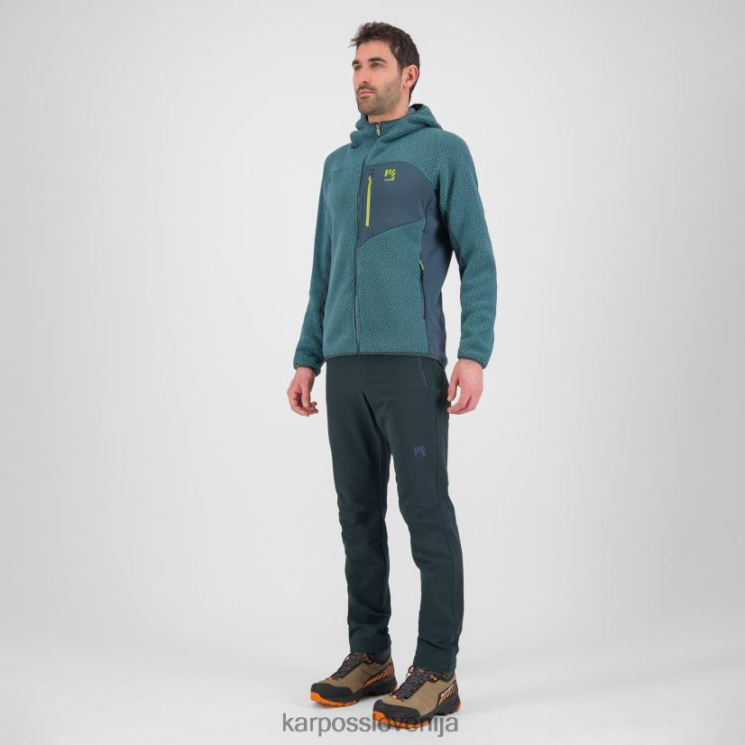 pulover s kapuco| balzam/gozd P4ZDFZ169 Karpos Pulover s kapuco iz flisa iz 80-ih moški