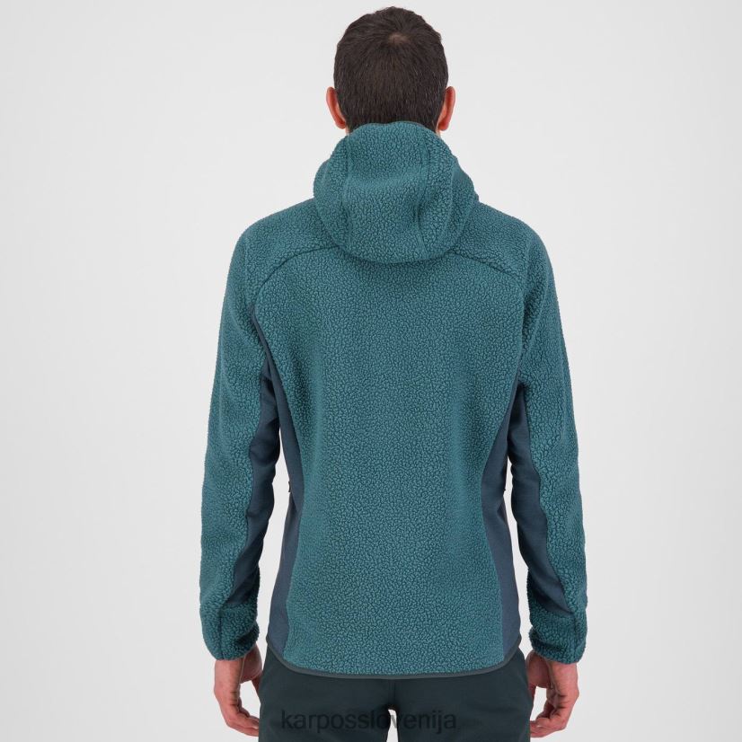 pulover s kapuco| balzam/gozd P4ZDFZ169 Karpos Pulover s kapuco iz flisa iz 80-ih moški