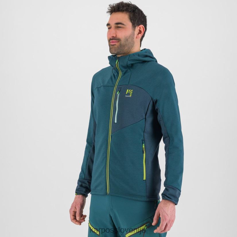 pulover s kapuco| balzam/gozd P4ZDFZ204 Karpos mezzodi pulover s kapuco iz flisa moški