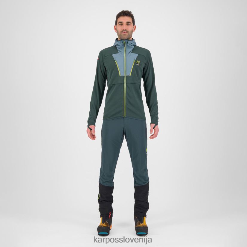 pulover s kapuco| gozd/severni atlantik P4ZDFZ167 Karpos najvišji pulover s kapuco iz flisa moški