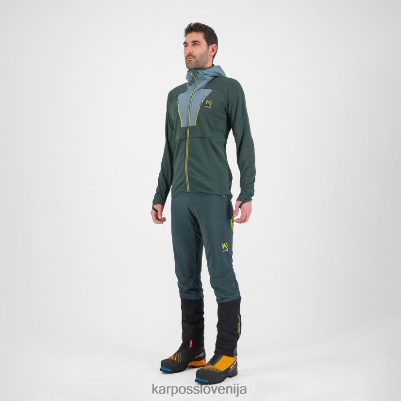 pulover s kapuco| gozd/severni atlantik P4ZDFZ167 Karpos najvišji pulover s kapuco iz flisa moški