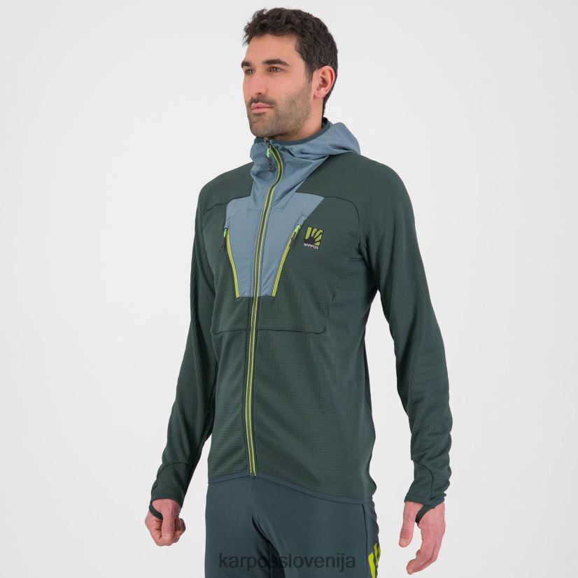 pulover s kapuco| gozd/severni atlantik P4ZDFZ167 Karpos najvišji pulover s kapuco iz flisa moški