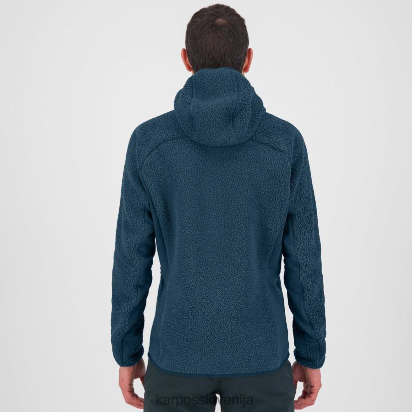pulover s kapuco| polnoč P4ZDFZ171 Karpos Pulover s kapuco iz flisa iz 80-ih moški