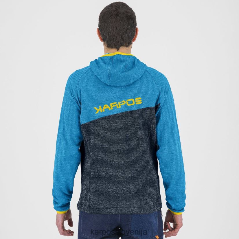 pulover s kapuco| polnočna/diva modra P4ZDFZ179 Karpos camoscio pulover s kapuco s polno zadrgo moški