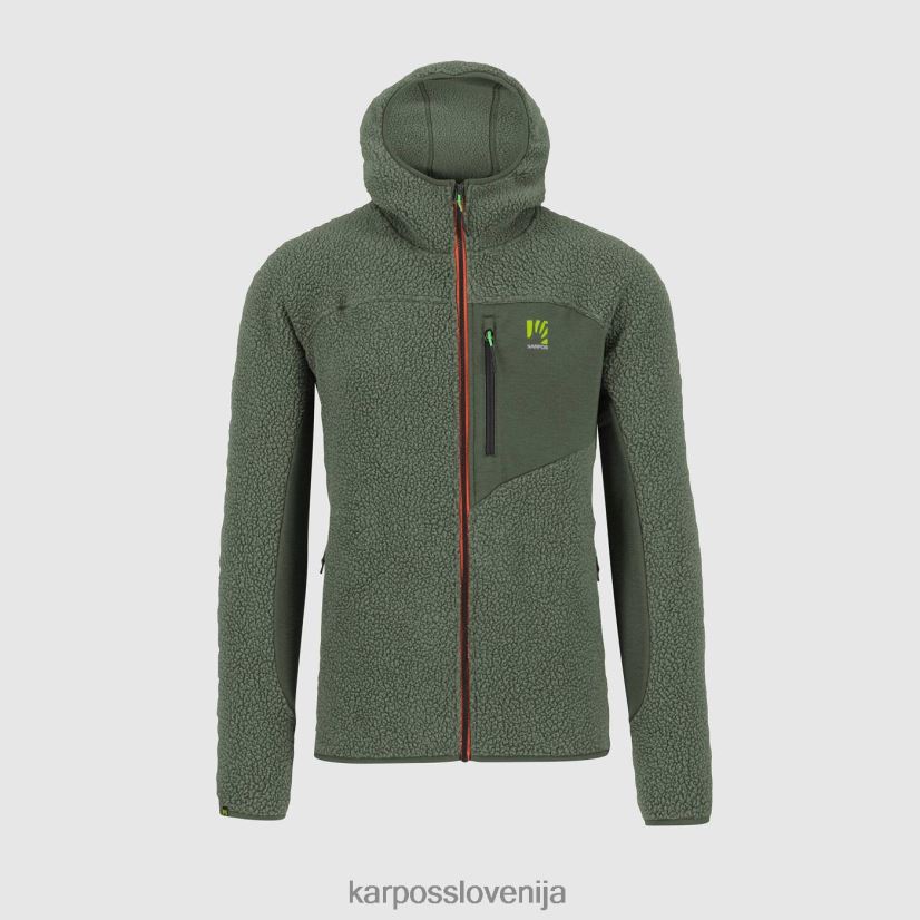 pulover s kapuco| timijan P4ZDFZ170 Karpos Pulover s kapuco iz flisa iz 80-ih moški