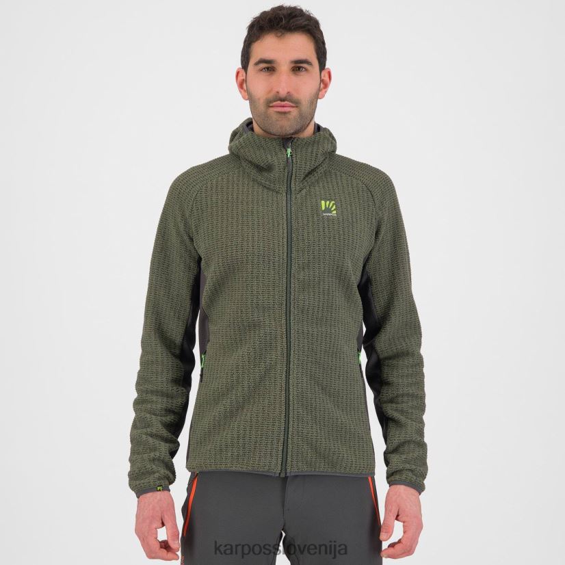 pulover s kapuco| timijan P4ZDFZ229 Karpos rocchetta pulover s kapuco iz flisa moški