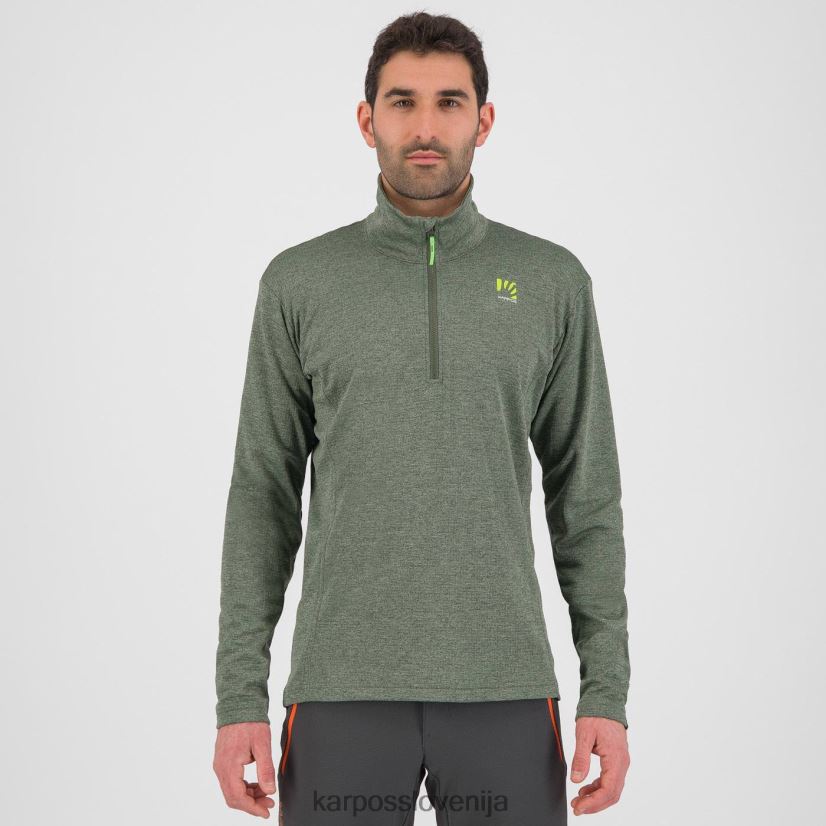 pulover s kapuco| timijan P4ZDFZ291 Karpos pizzocco polovična zadrga moški