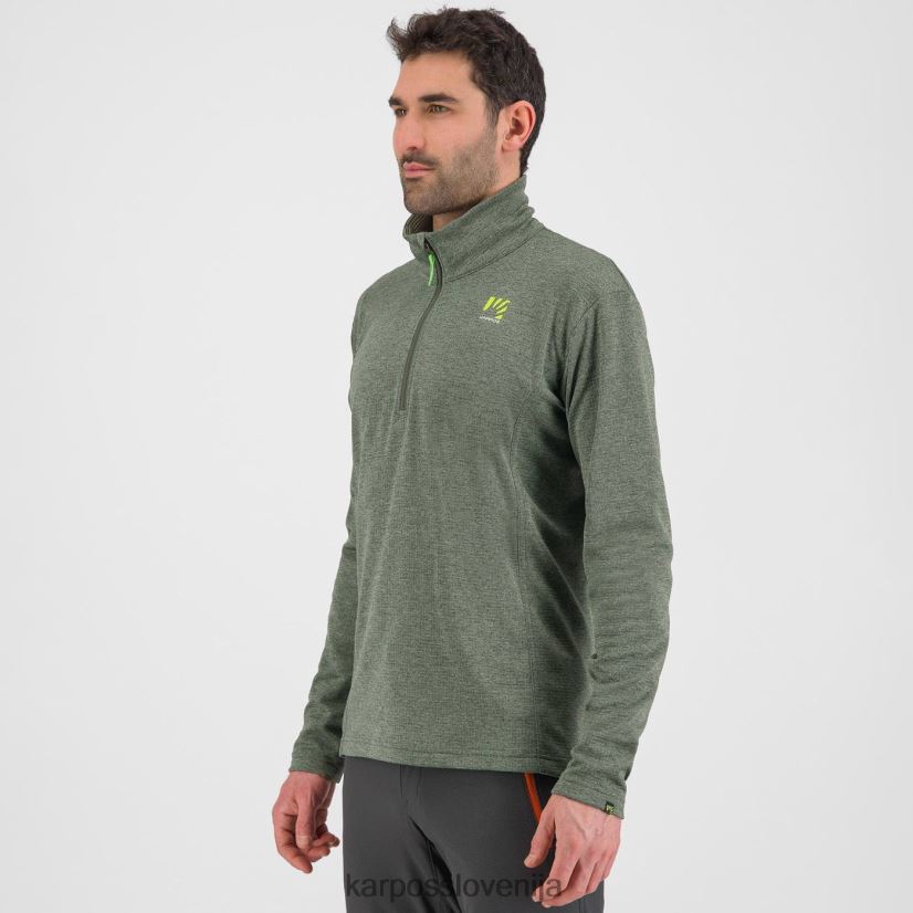 pulover s kapuco| timijan P4ZDFZ291 Karpos pizzocco polovična zadrga moški