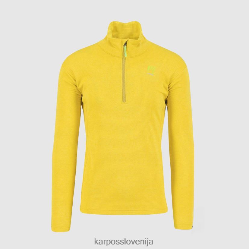 pulover s kapuco| žveplo P4ZDFZ294 Karpos pizzocco polovična zadrga moški