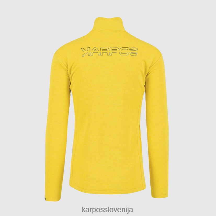 pulover s kapuco| žveplo P4ZDFZ294 Karpos pizzocco polovična zadrga moški