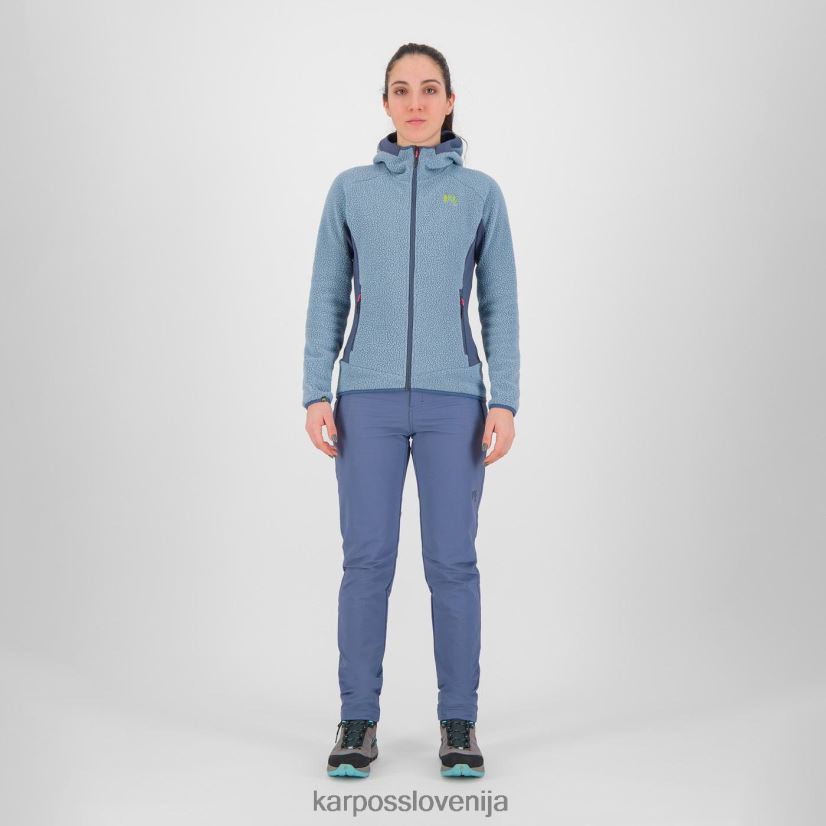 flis| gorski izvir/beringovo morje P4ZDFZ1117 Karpos Pulover s kapuco iz flisa iz 80-ih ženske