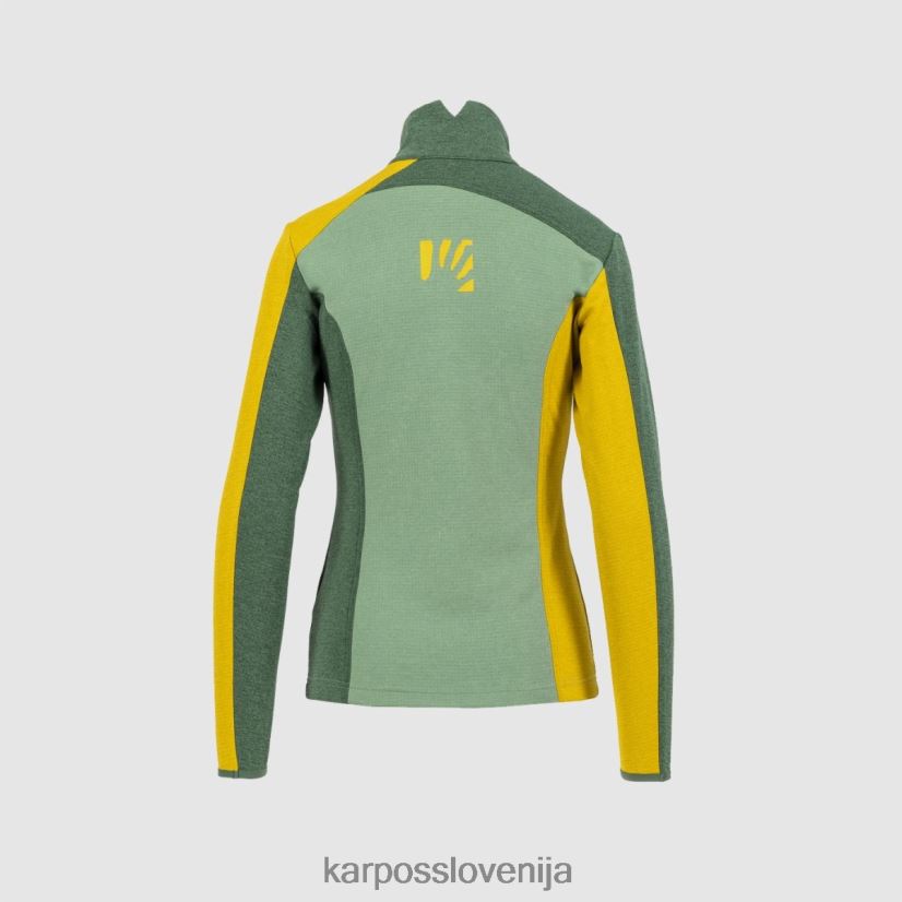 flis| ledeno s./jungle zelena/zlata fl P4ZDFZ1200 Karpos federa s polzadrgo in flisom ženske