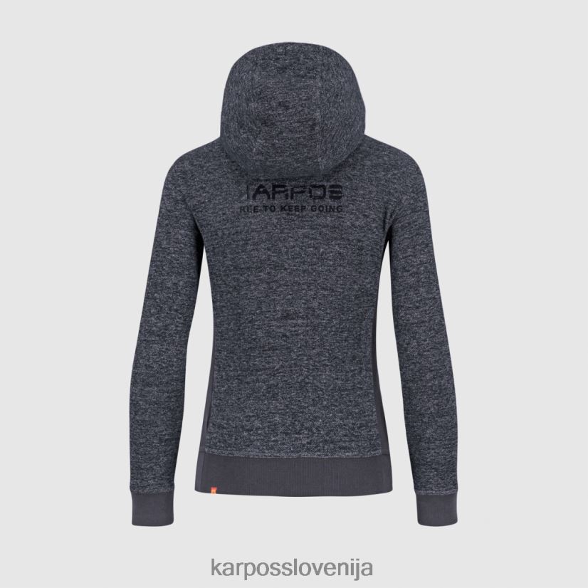 flis| ombre modra melange P4ZDFZ1118 Karpos totoga konoplja s kapuco s polno zadrgo ženske