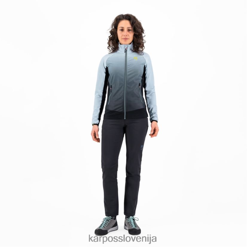 flis| črna/prašno modra P4ZDFZ1152 Karpos croderes w flis ženske