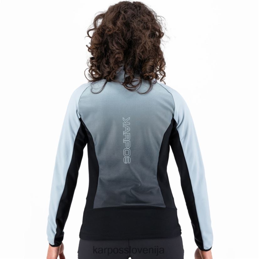 flis| črna/prašno modra P4ZDFZ1152 Karpos croderes w flis ženske