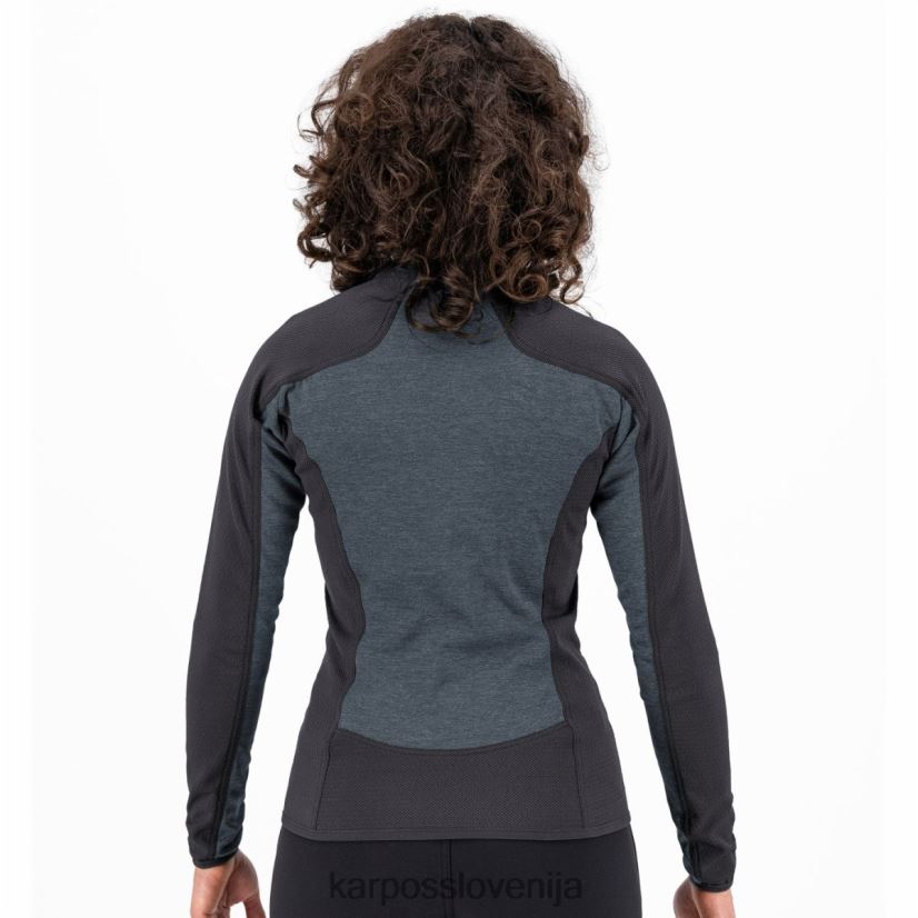 flis| temno skrilavec/črna P4ZDFZ1158 Karpos odle w flis ženske