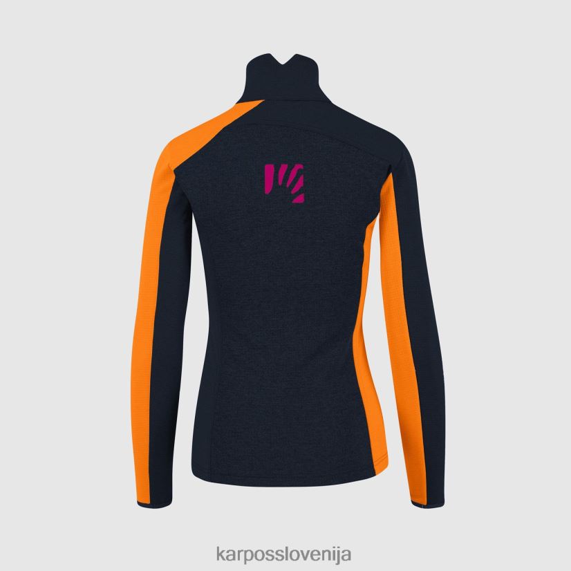 flis| vulkanska/živahna oranžna P4ZDFZ1199 Karpos federa s polzadrgo in flisom ženske