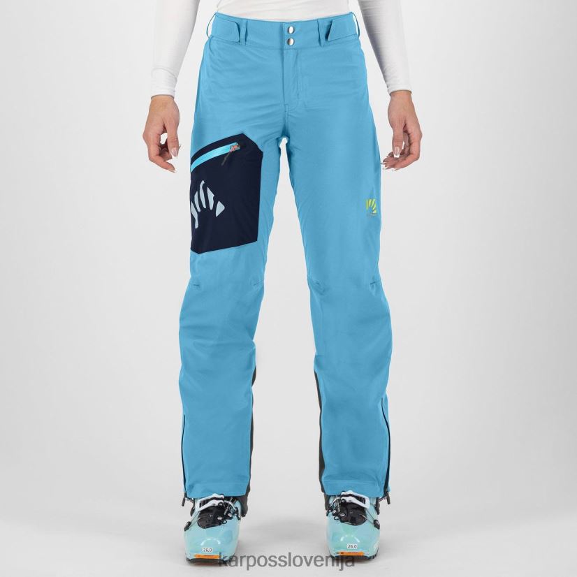 hlače| modri atol/vulkan P4ZDFZ1393 Karpos lupina valsesia w hlače ženske