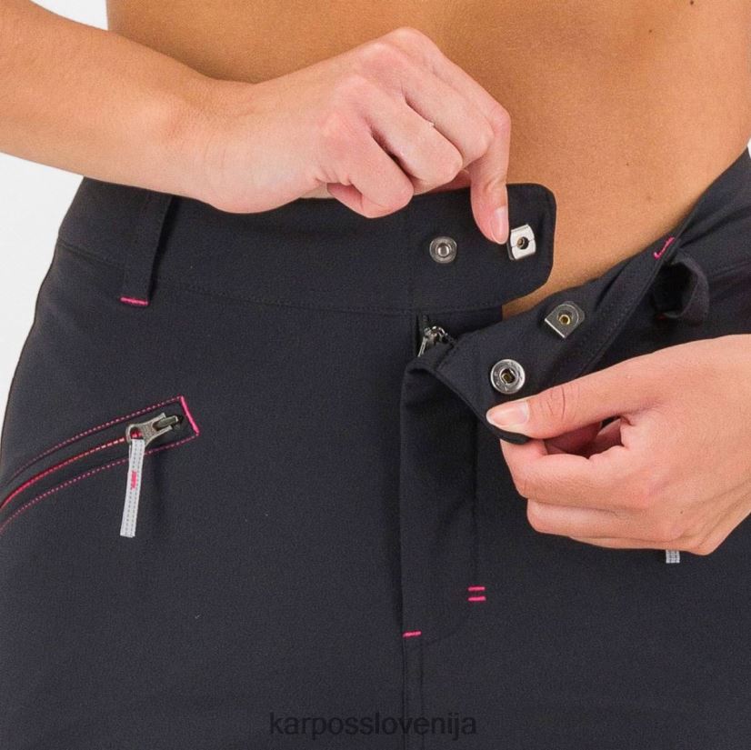 hlače| črno/namigovanje P4ZDFZ1511 Karpos fantasia evo w hlače ženske