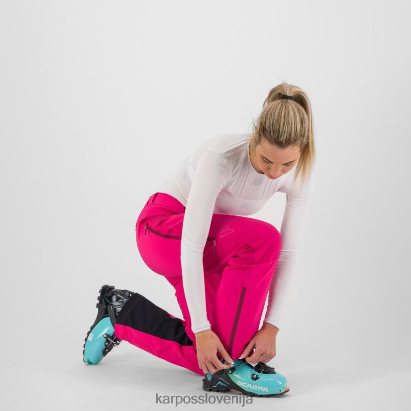 hlače| roza P4ZDFZ1397 Karpos marmolada v hlačah ženske