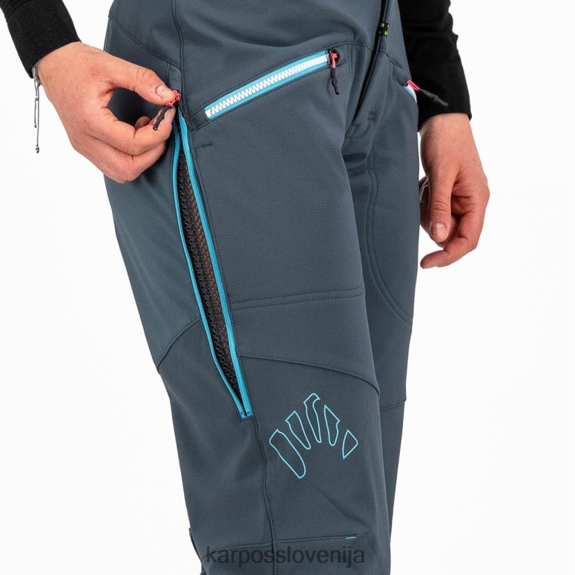 hlače| temno skrilavec/modri atol P4ZDFZ1401 Karpos marmolada v hlačah ženske