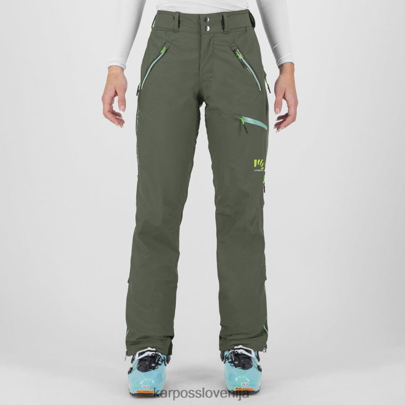 hlače| timijan P4ZDFZ1389 Karpos midi školjkaste hlače ženske