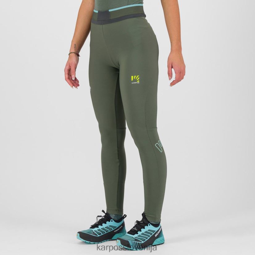 hlače| timijan/črni pesek P4ZDFZ1496 Karpos lavaredo plus zima w tight ženske