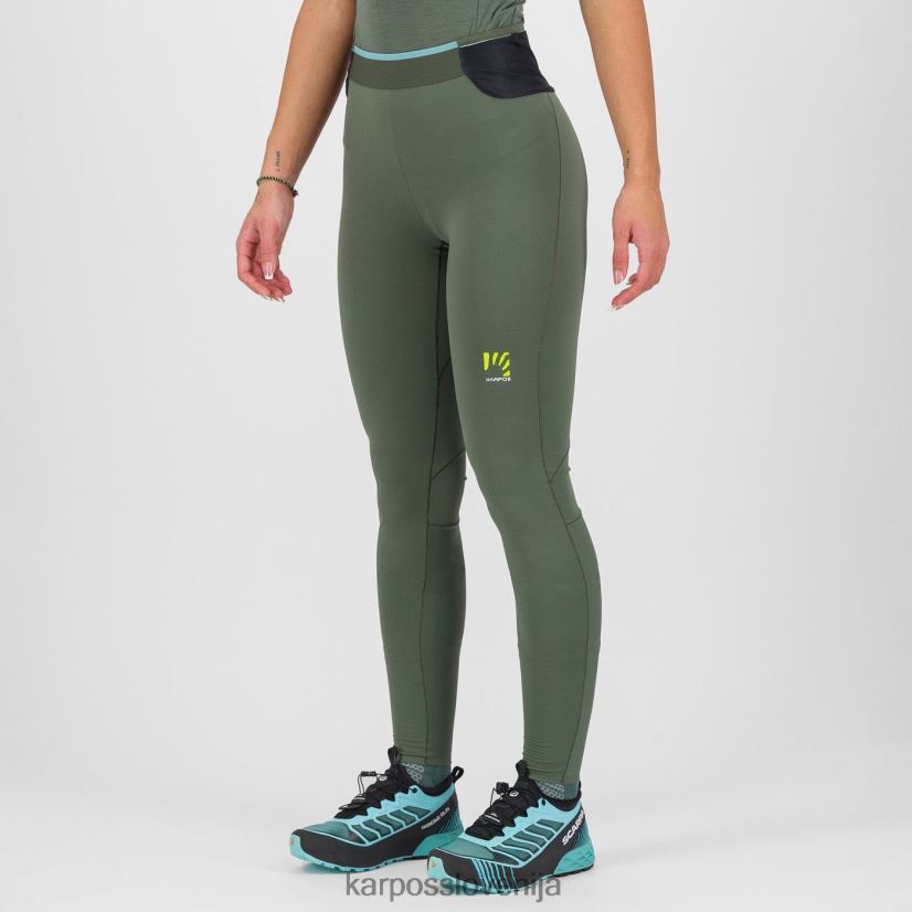 hlače| timijan/črni pesek P4ZDFZ1516 Karpos lavaredo zima w tight ženske