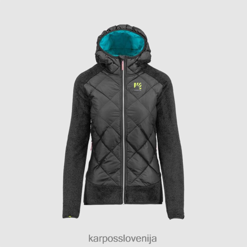 jakna| Črna P4ZDFZ1051 Karpos marmarol z jakno ženske