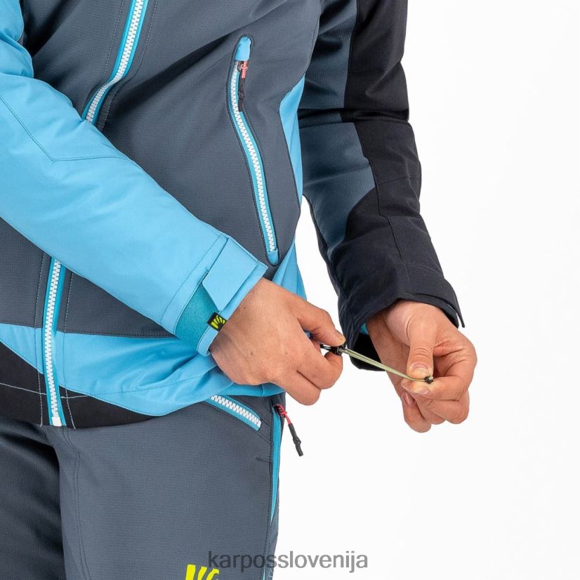 jakna| temni skrilavec/modri atol/črn P4ZDFZ977 Karpos marmolada z jakno ženske