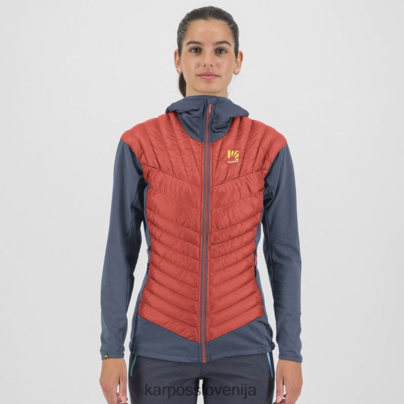 jakna| vroče korale/vintage indigo P4ZDFZ1038 Karpos jakna sass de mura w ženske