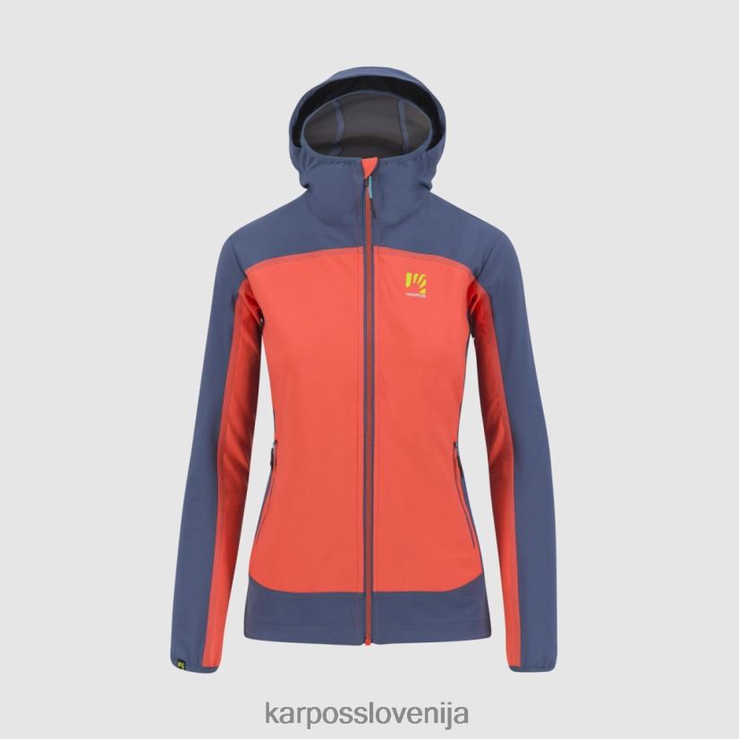 jakna| vroče korale/vintage indigo P4ZDFZ1097 Karpos parete z jakno ženske