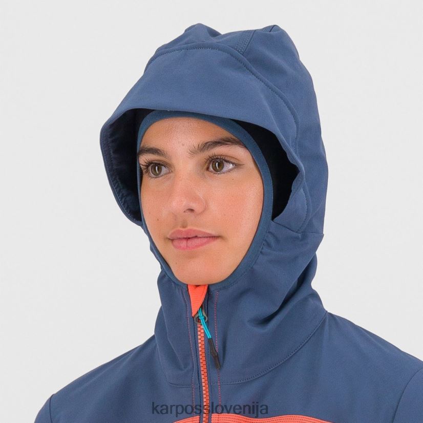 jakna| vroče korale/vintage indigo P4ZDFZ1097 Karpos parete z jakno ženske