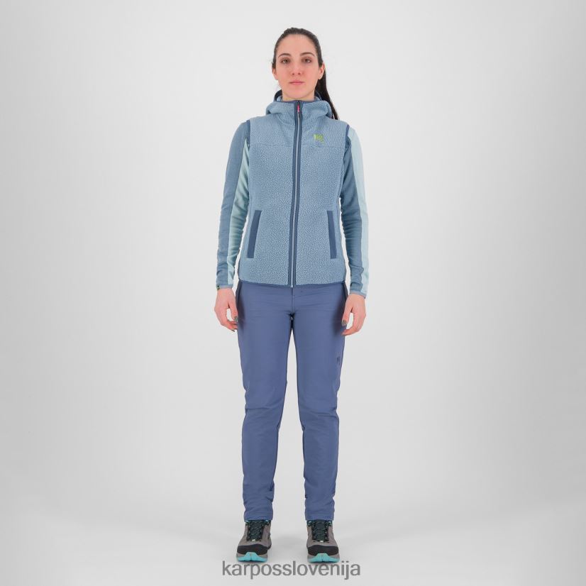 telovnik| gorski izvir P4ZDFZ1092 Karpos Pulover s kapuco iz 80-ih z brezrokavnikom ženske