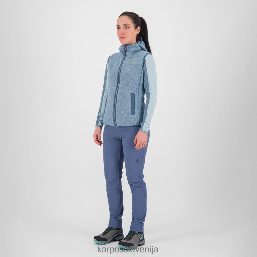 telovnik| gorski izvir P4ZDFZ1092 Karpos Pulover s kapuco iz 80-ih z brezrokavnikom ženske