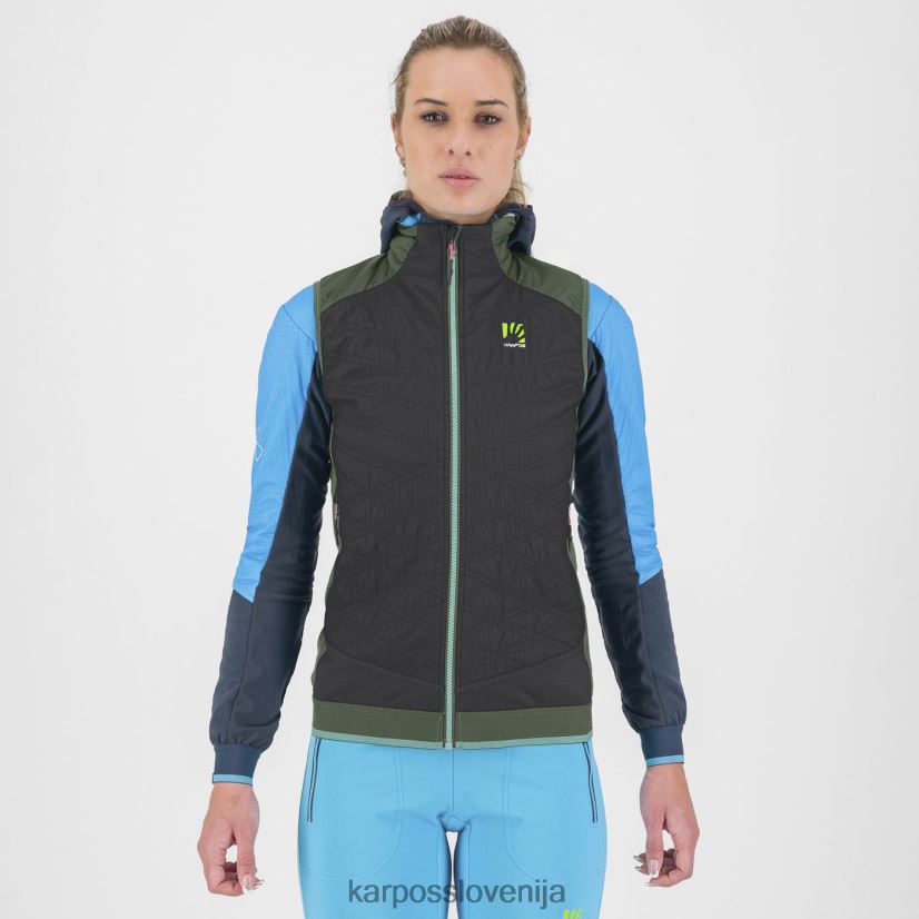 telovnik| timijan/črni pesek P4ZDFZ1083 Karpos brezrokavnik alagna plus evo w ženske