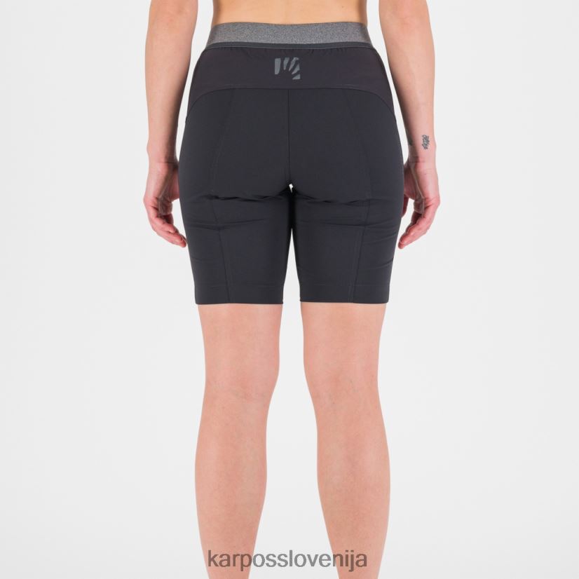 kratek| črna/temno siva P4ZDFZ1562 Karpos tre cime na bermudah ženske