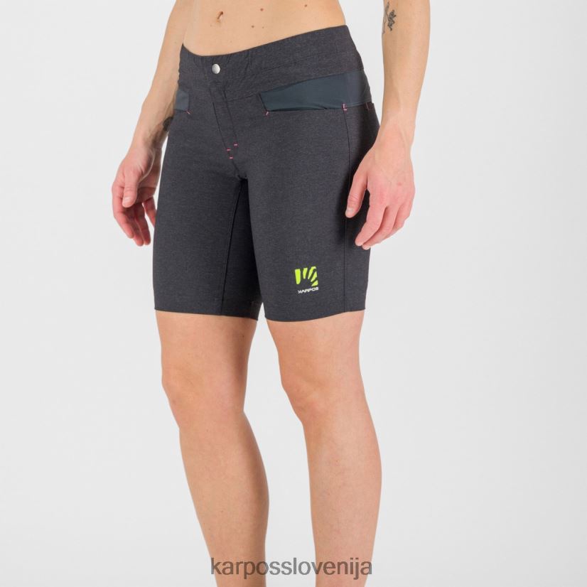 kratek| črna/temno siva P4ZDFZ1615 Karpos dolada na bermudah ženske