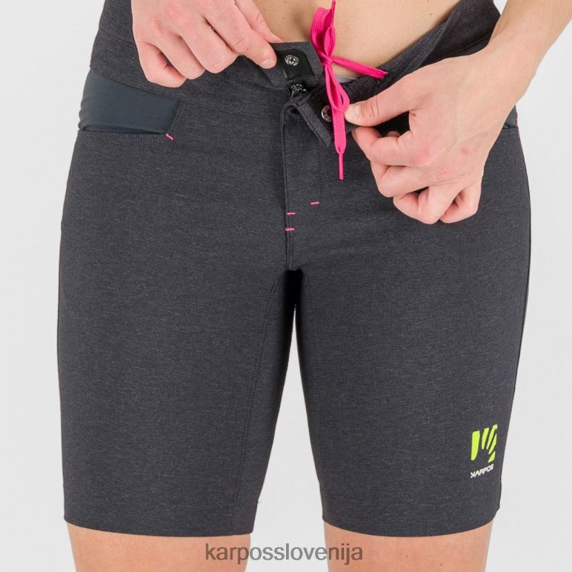 kratek| črna/temno siva P4ZDFZ1615 Karpos dolada na bermudah ženske