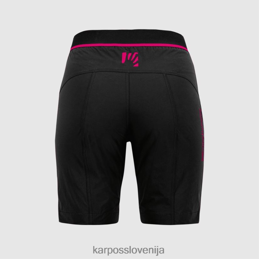 kratek| črno/namigovanje P4ZDFZ1558 Karpos tre cime na bermudah ženske