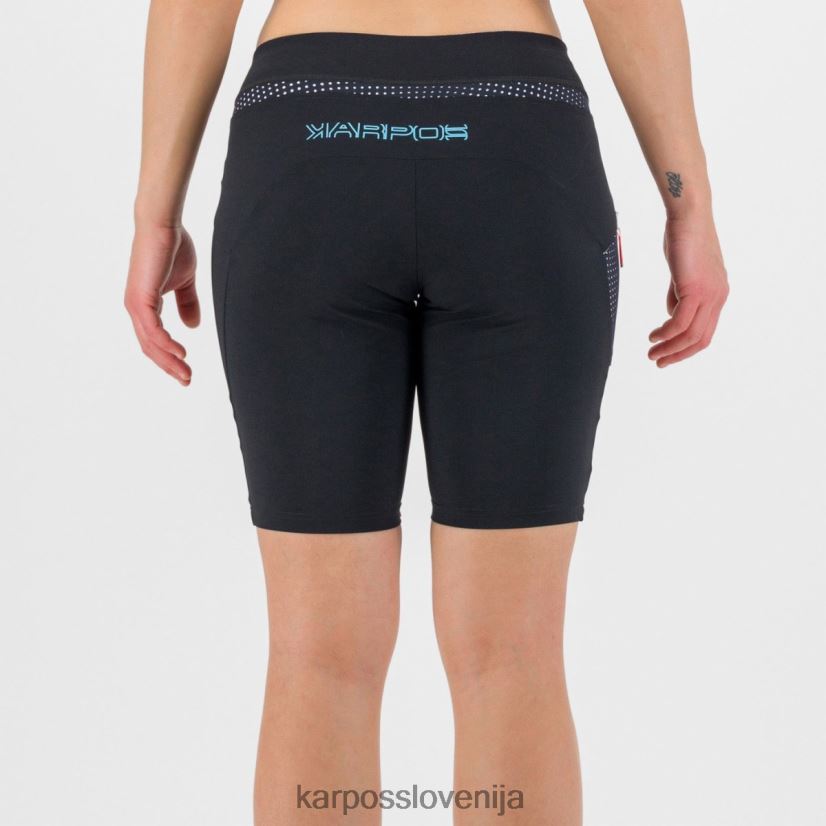 kratek| črnobela P4ZDFZ1595 Karpos lahkoten na bermudah ženske