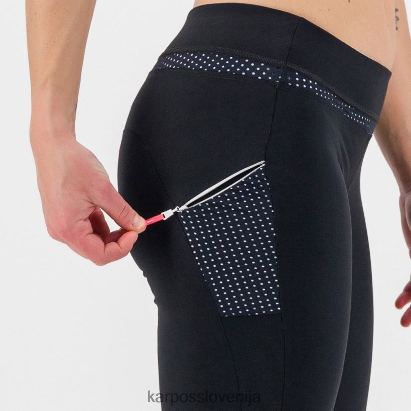 kratek| črnobela P4ZDFZ1595 Karpos lahkoten na bermudah ženske